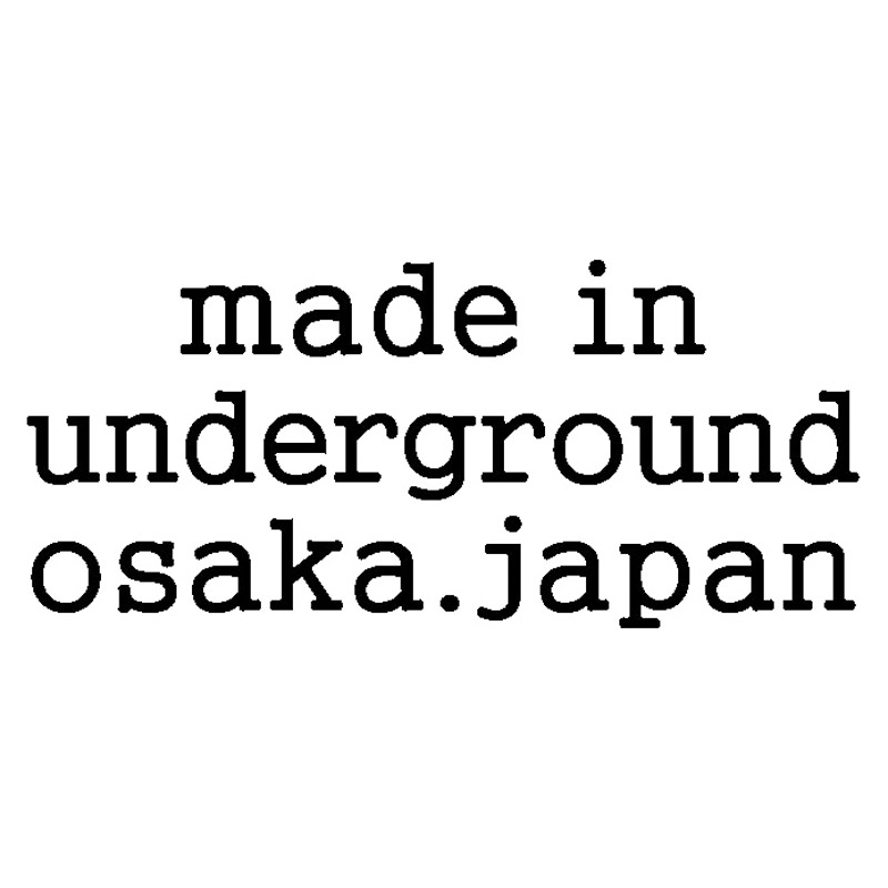 made in underground osaka.japanヌメ革 二つ折り財布