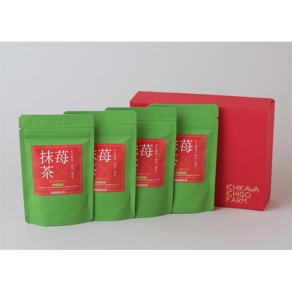 滋賀 「市川農場」 苺抹茶4個ギフト