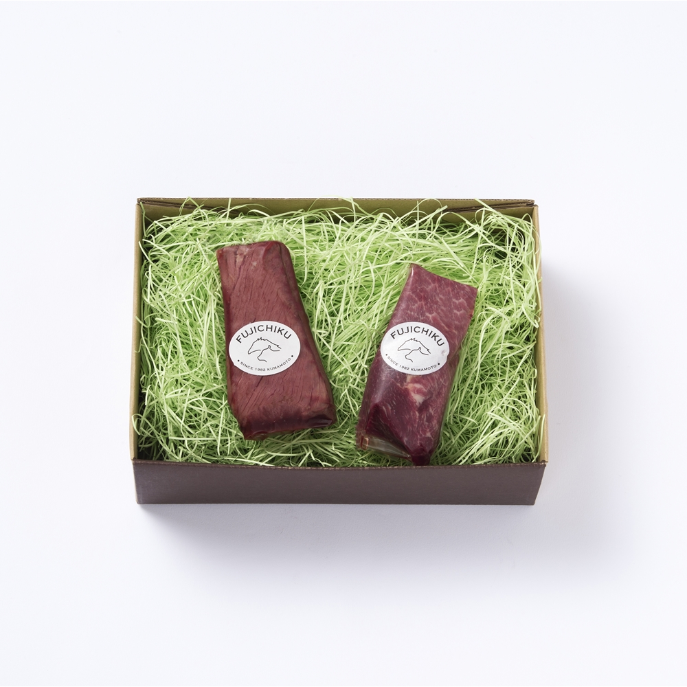 熊本 「フジチク」 ふじ馬刺したたきと上赤身のセット