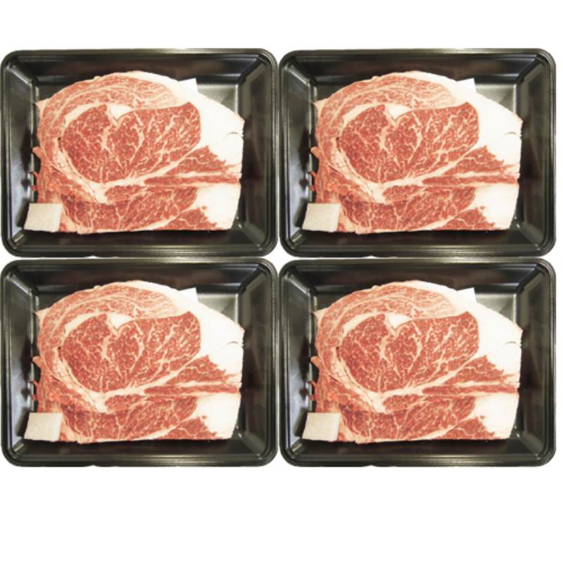 山形　米沢牛　ステーキ用(ロース)4枚 計800ｇ