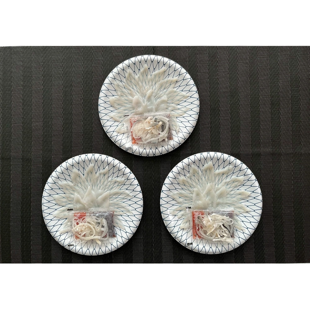 山口 「山賀」 トラフグ刺身3皿セット