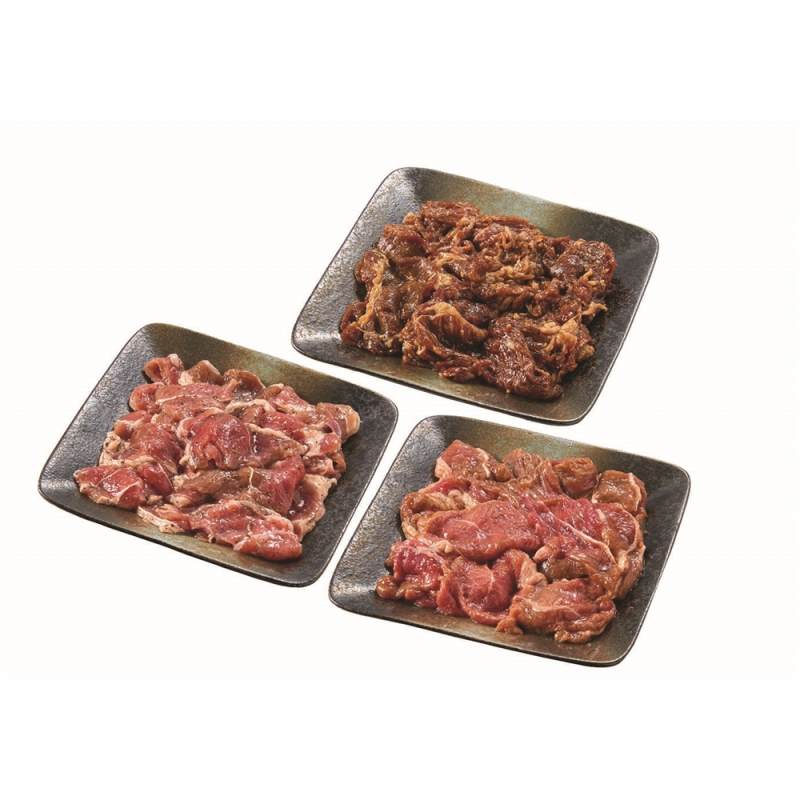 北海道 「大金畜産」 ラムと牛の味付3種セット