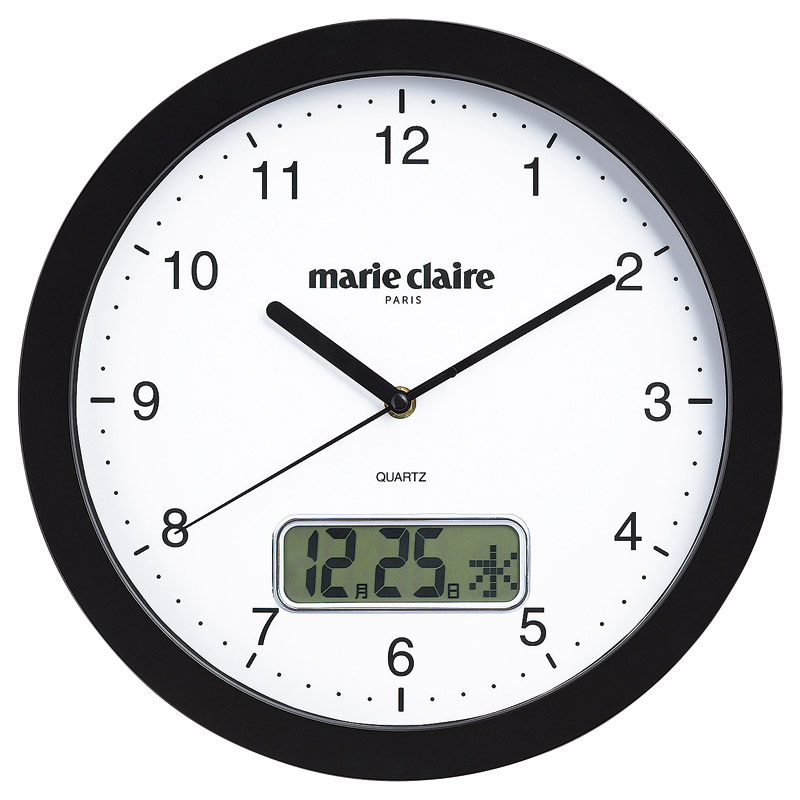 マリ･クレールカレンダー機能付壁掛け時計