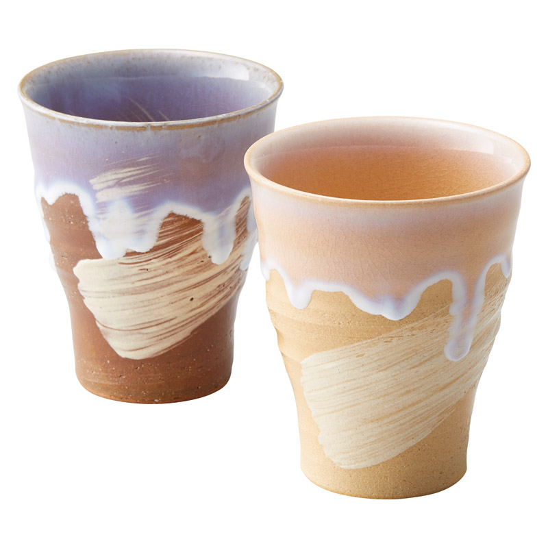 萩焼萩の雫･そらペアカップ