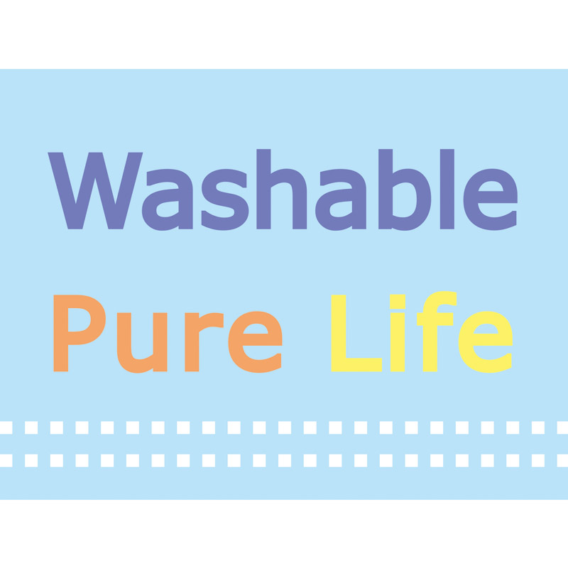 ウォッシャブル･ピュア･ライフ洗える清潔枕クッション2P