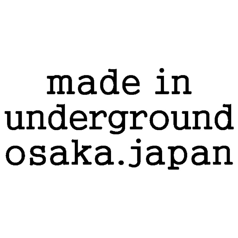 made　in　underground　osaka．japan　ヌメ革財布