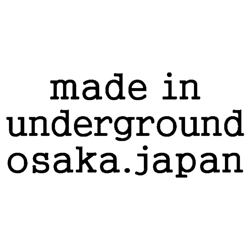 made　in　underground　osaka．japanラウンドファスナー長財布