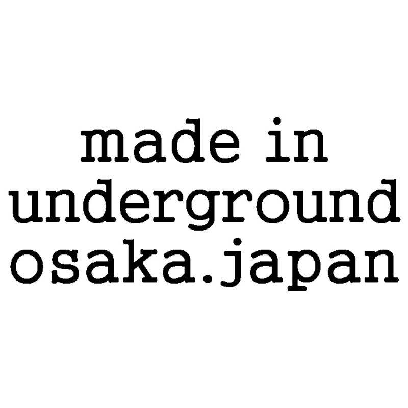 made in underground osaka.japanヌメ革 二つ折り財布