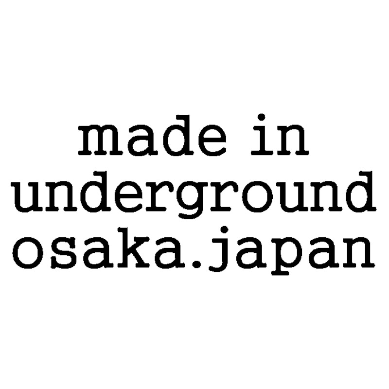 made　in　underground　osaka．japanヌメ革長財布