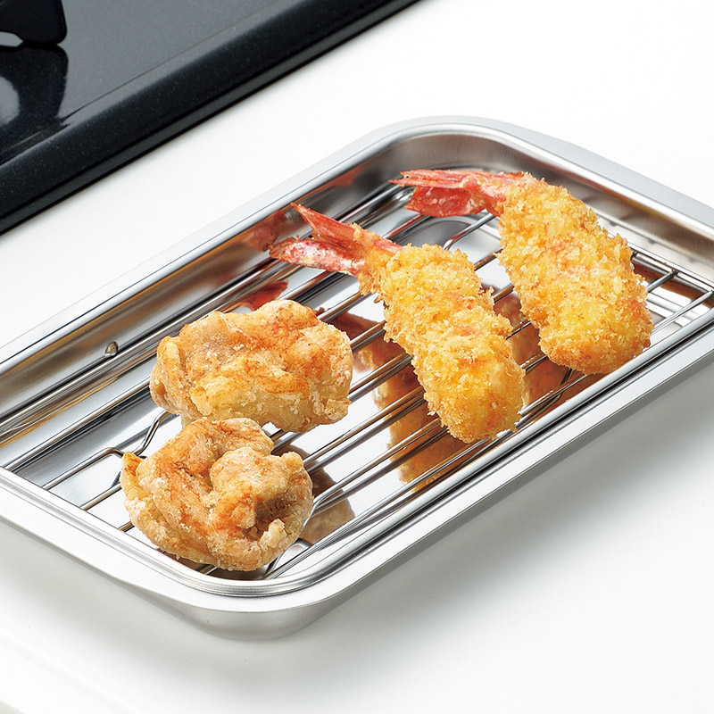 燕熟の技　　浅型バット(アミ付)