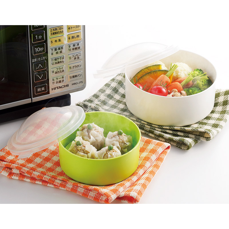 レンジ蒸し器目皿付(大･小セット)