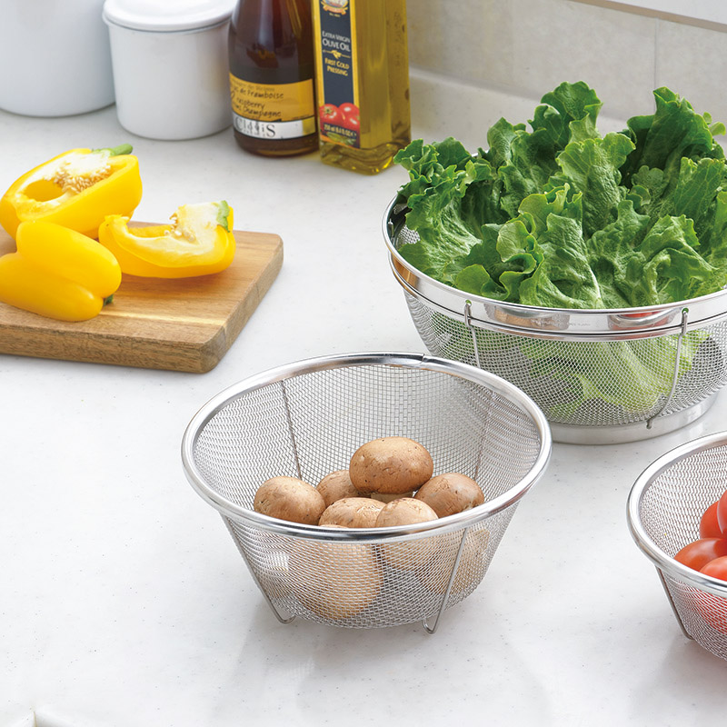 郷技　　ステンレスザル3pcsセット