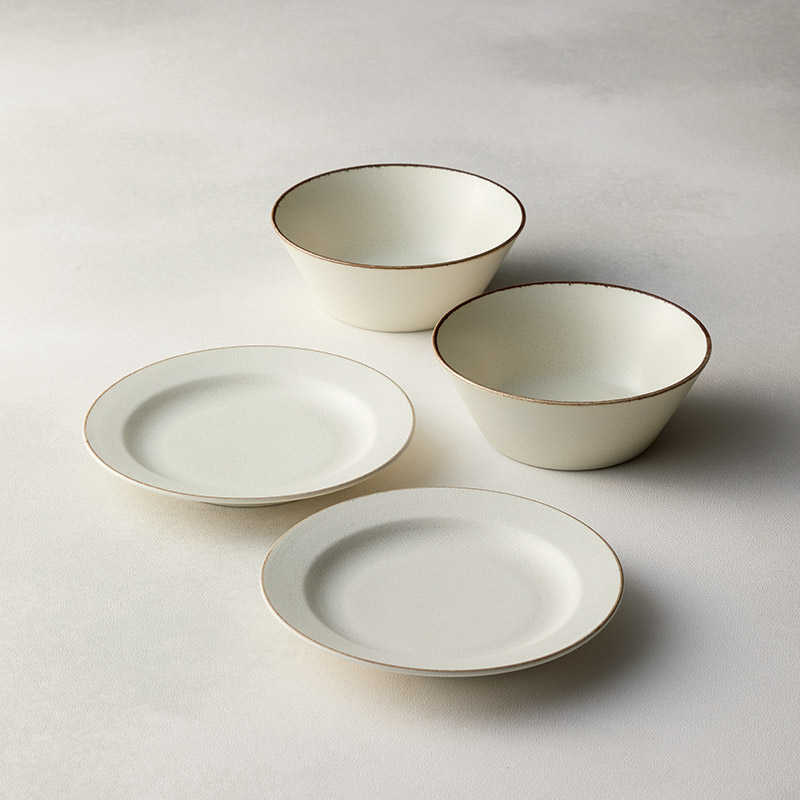 プリマヴェラ　　プレート･ボウルペア(ビアンコ)