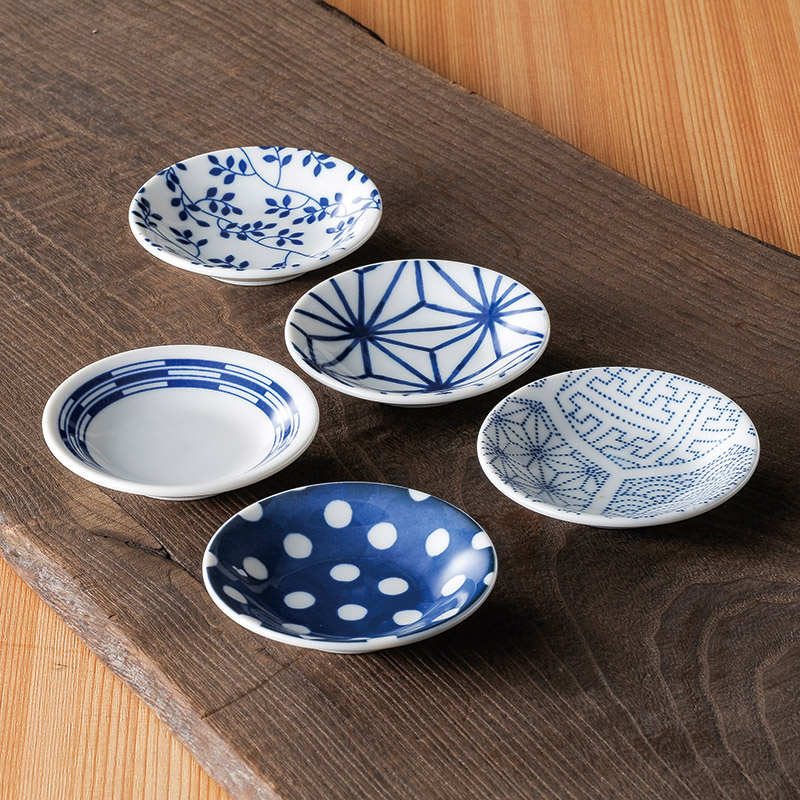 染小紋 小皿5枚揃