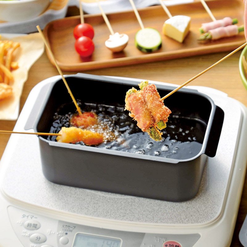 ポコフリット　　IH対応角型揚げ鍋