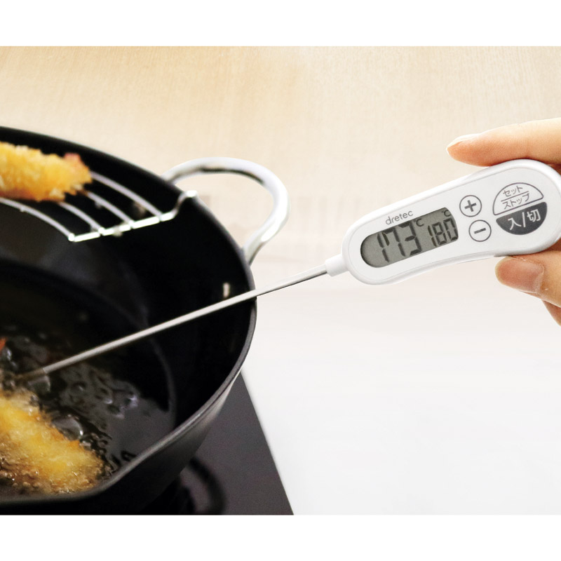 ドリテック　　お知らせアラーム付クッキング温度計