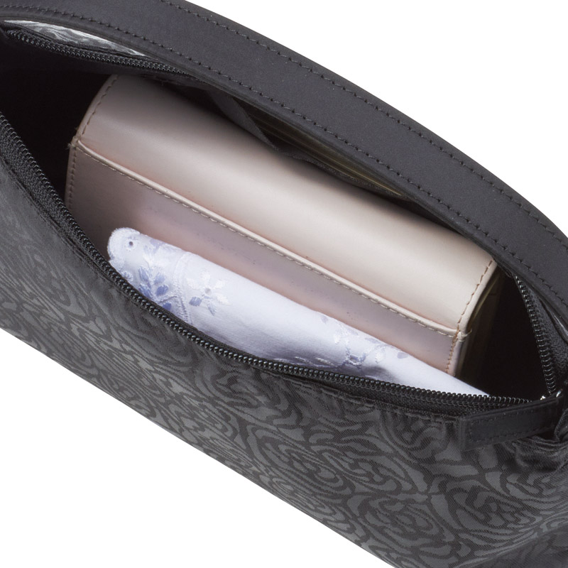 ユキコキミジマ　　ローズフォーマルバッグ(ブラック)