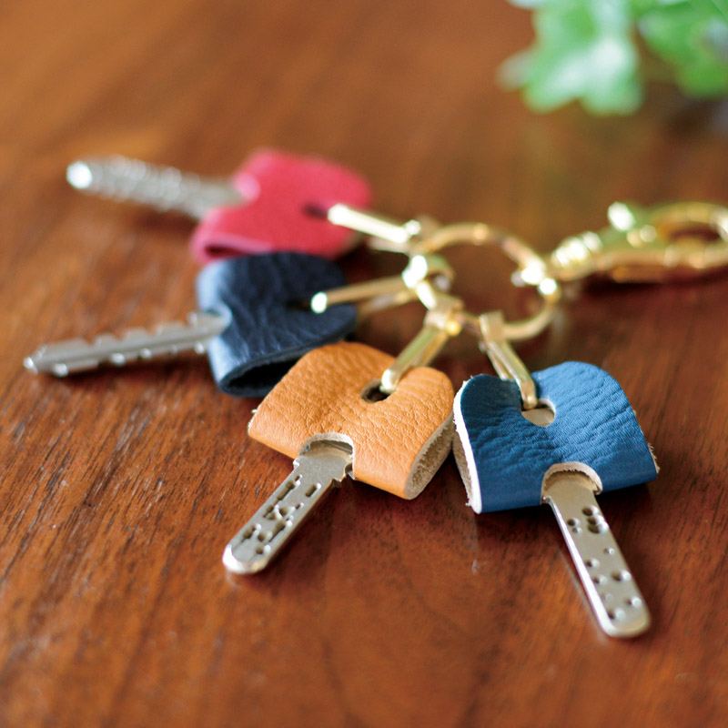 良品工房　　日本製 革使いキーホルダー