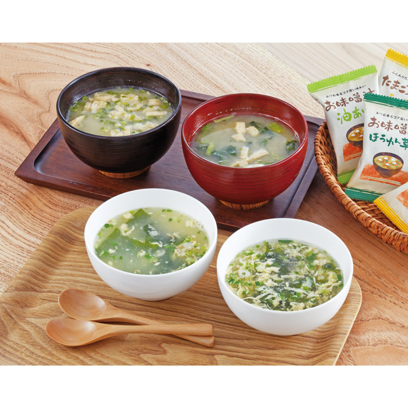 フリーズドライ お味噌汁･スープ詰合せ10P
