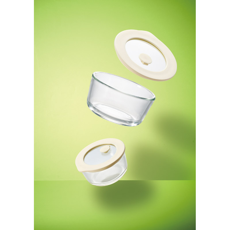 電子レンジ対応NEWグラスコンテナ2pcs