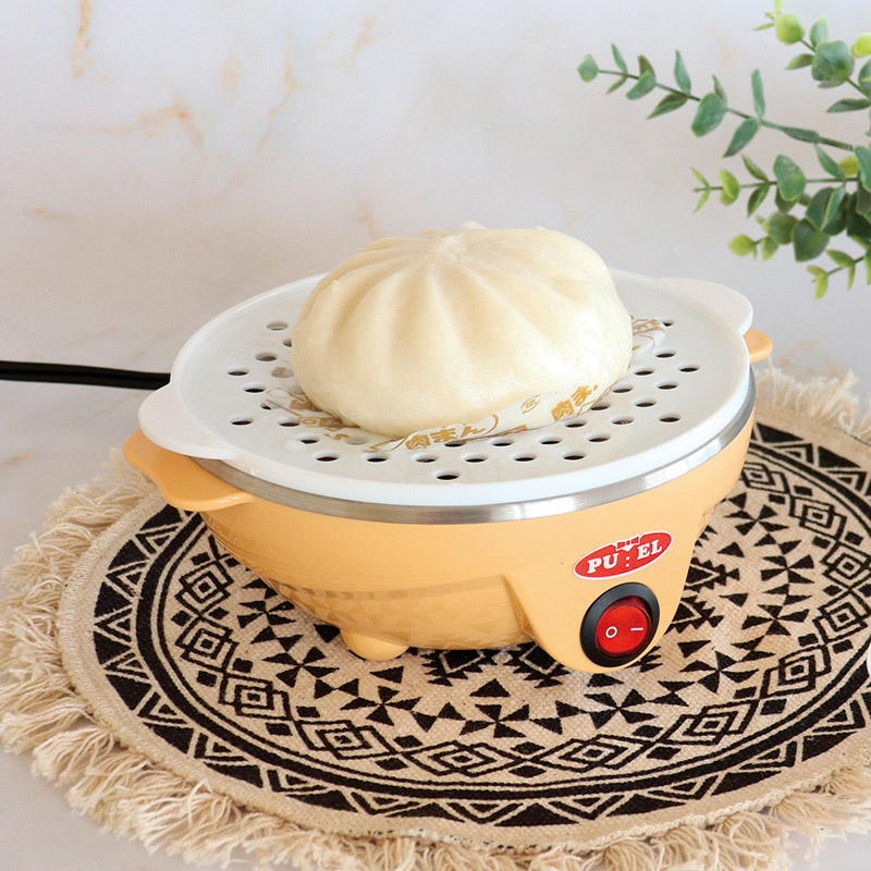 プエル　　電気たまごゆで器(蒸し目皿付)