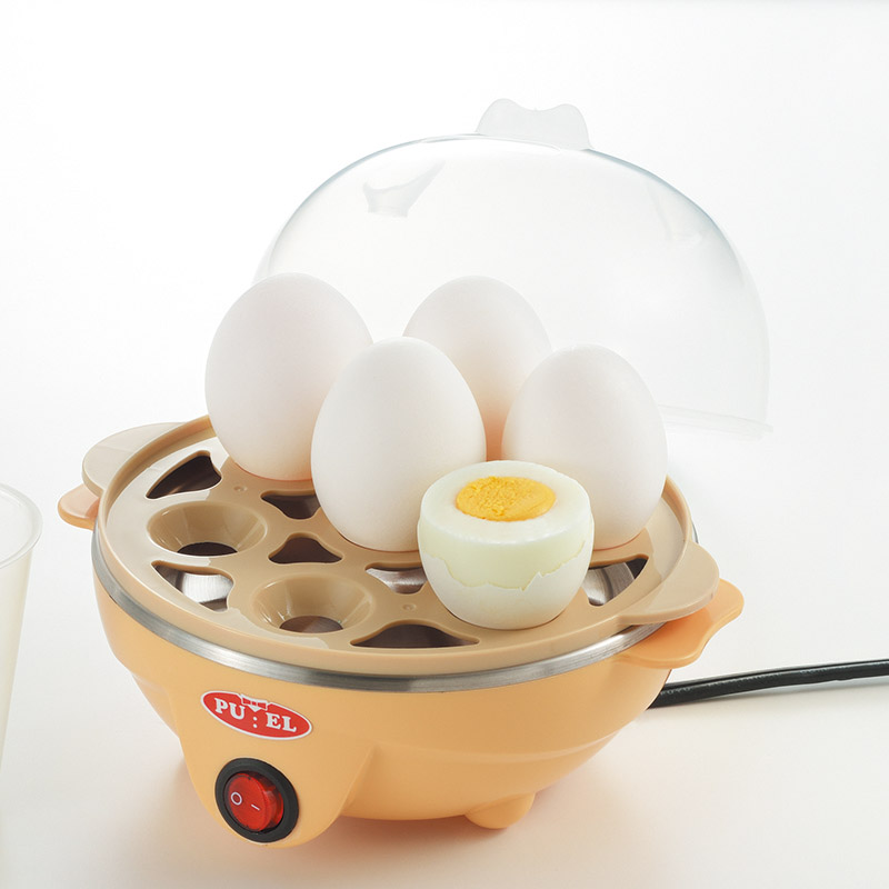 プエル　　電気たまごゆで器(蒸し目皿付)