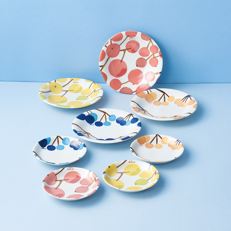 Plune.　　木の実たちプレート8P