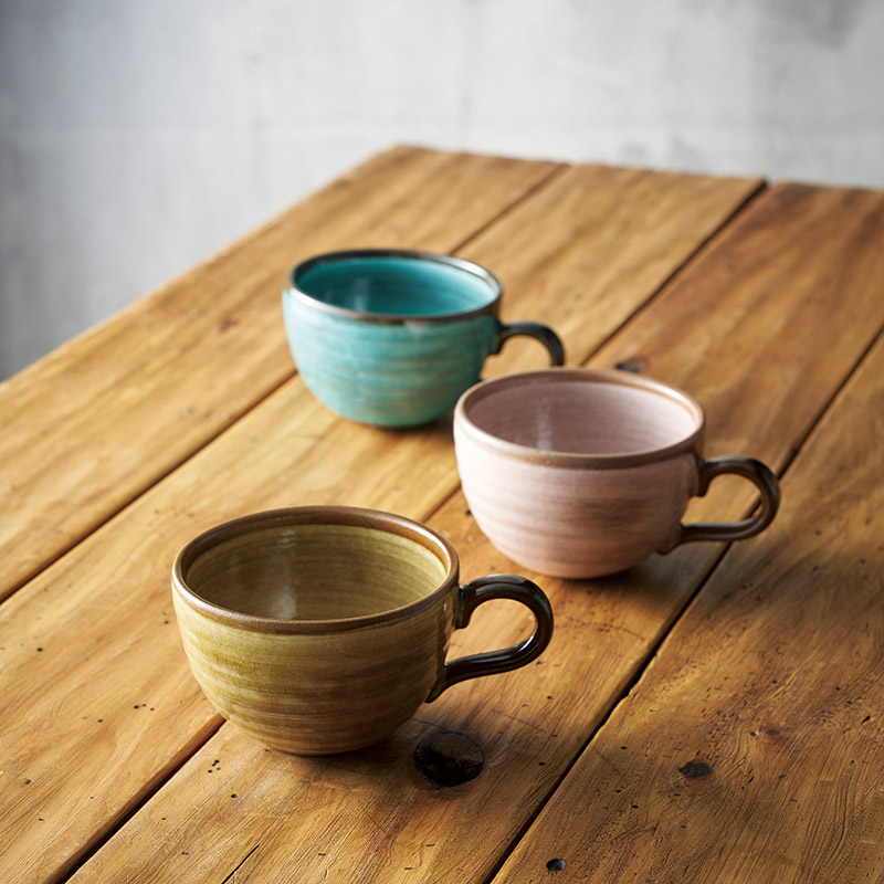 八宏窯　　スープマグ2個組