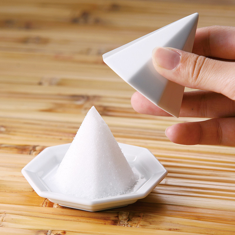 波佐見焼　　福招き八角盛り塩