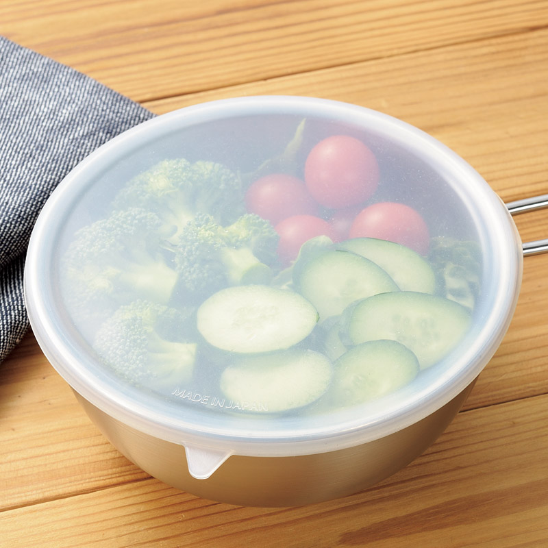 燕熟の技　　シェラカップ･ボウル15cm(シリコン蓋付)