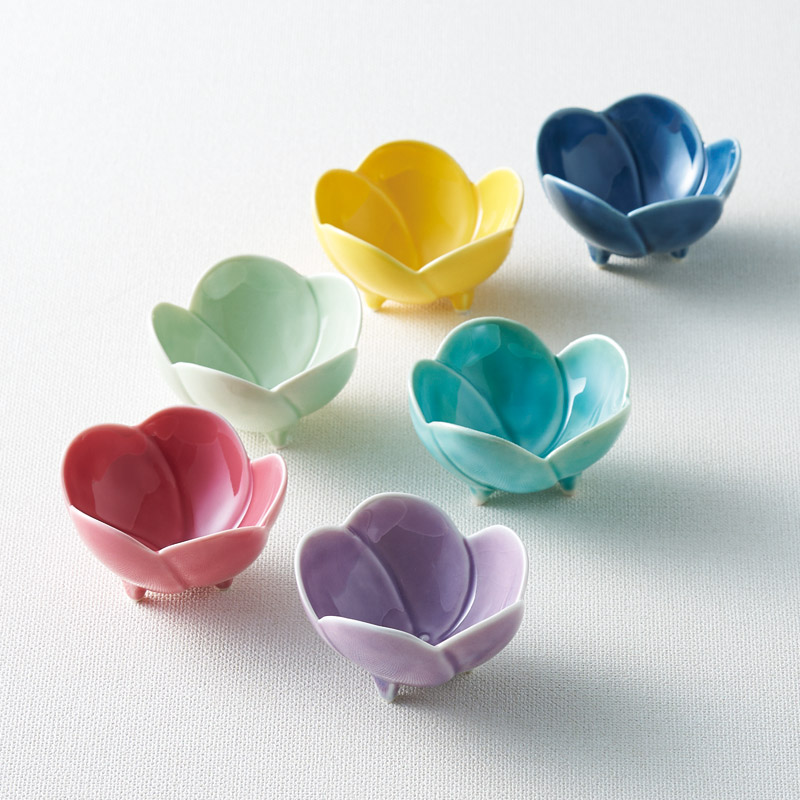 食卓の宝石 三つ足小鉢6個セット