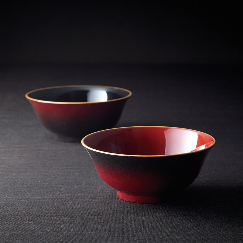 ぼかし塗 ラーメン丼ペア