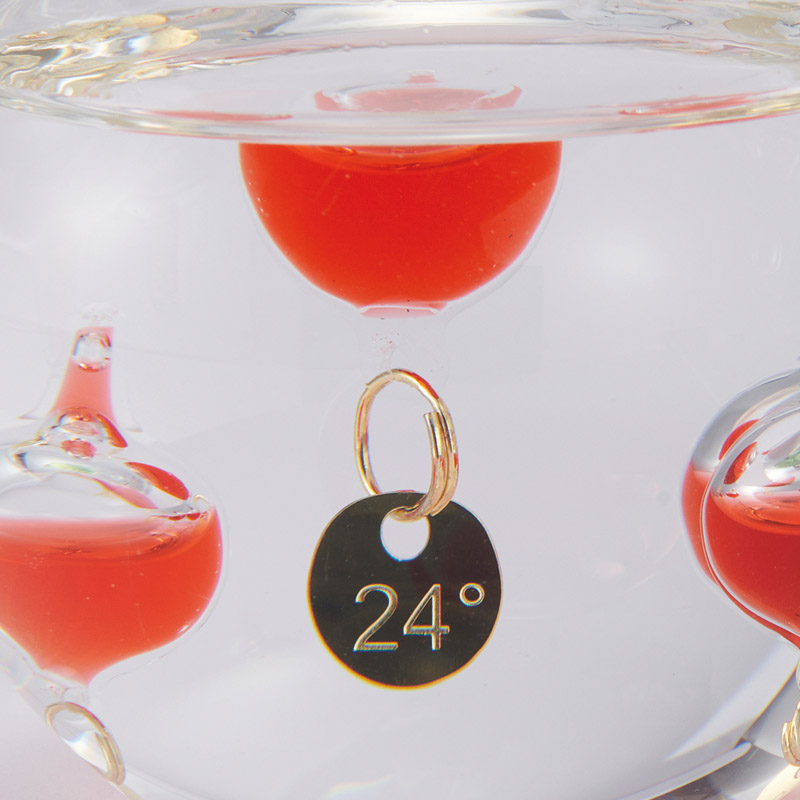 ガラスフロート温度計 りんご