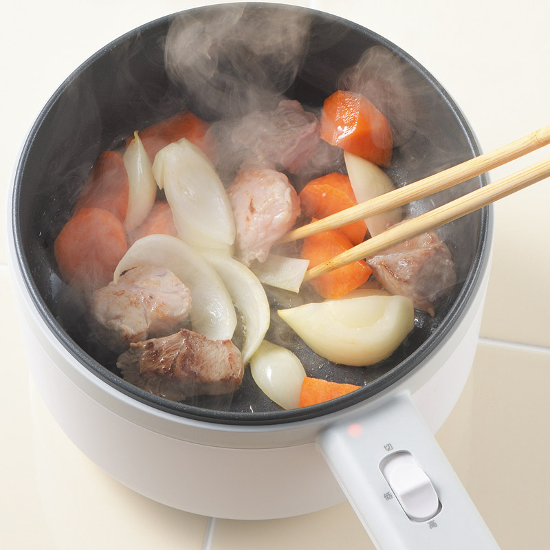 エレットモノ　　蒸し器兼用電気片手鍋 18cm