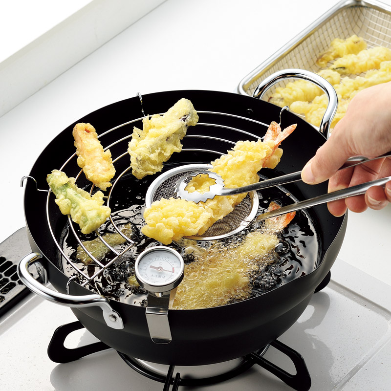 燕熟の技　　天ぷら鍋24cm