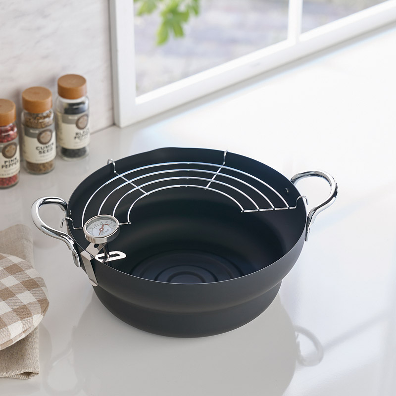 燕熟の技　　天ぷら鍋24cm