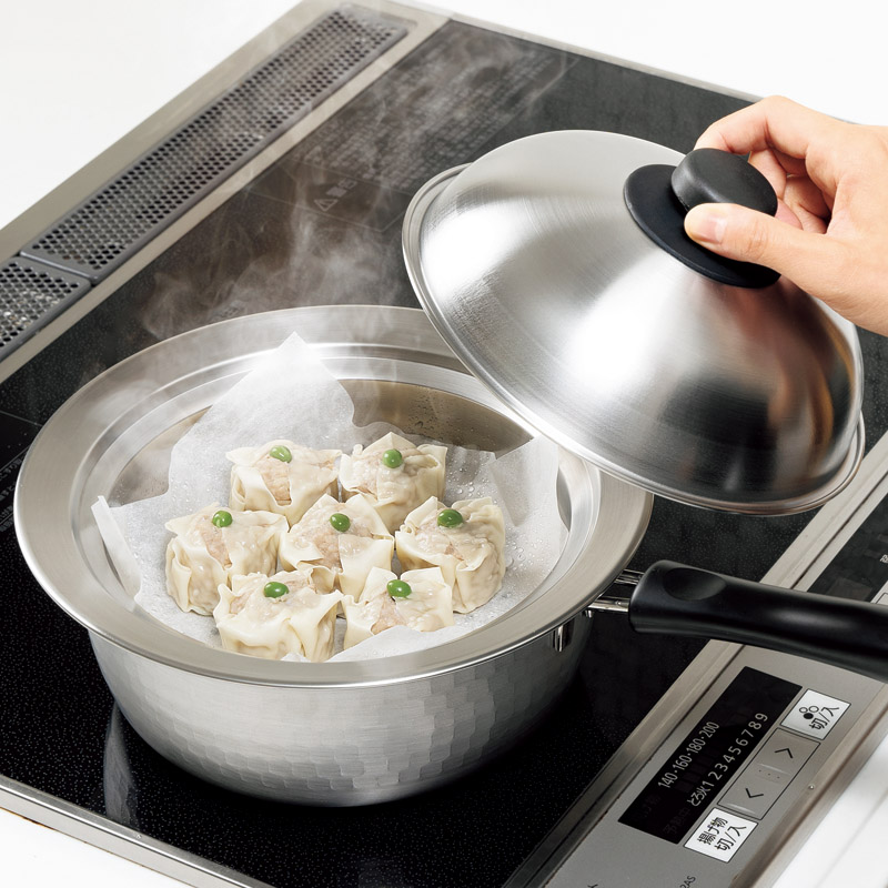 燕熟の技　　鍋に乗せるスチームプレート