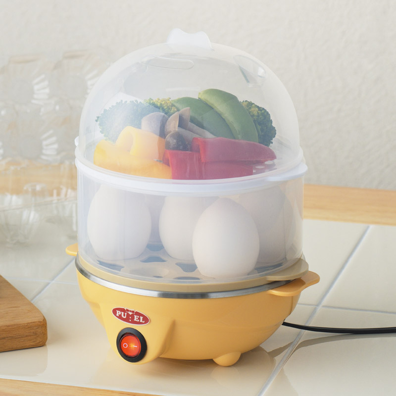 プエル　　電気二段蒸し器