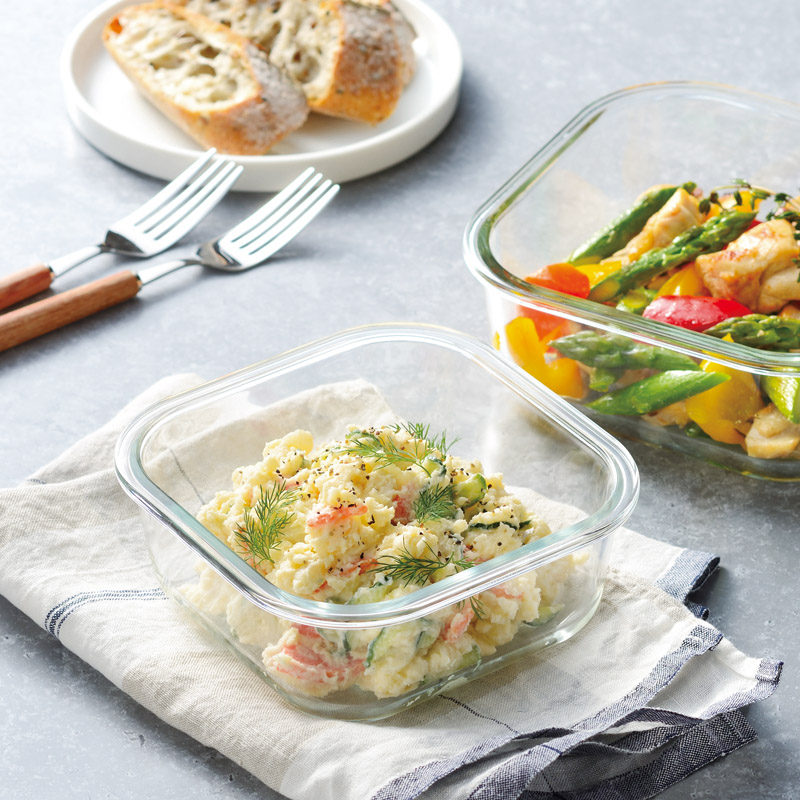 レッシュ　　耐熱ガラス容器5点セット