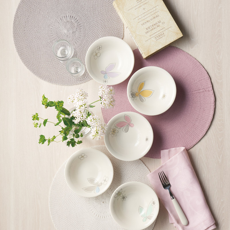 ハナエモリ　〈ペタル〉　ファイブボウルセット