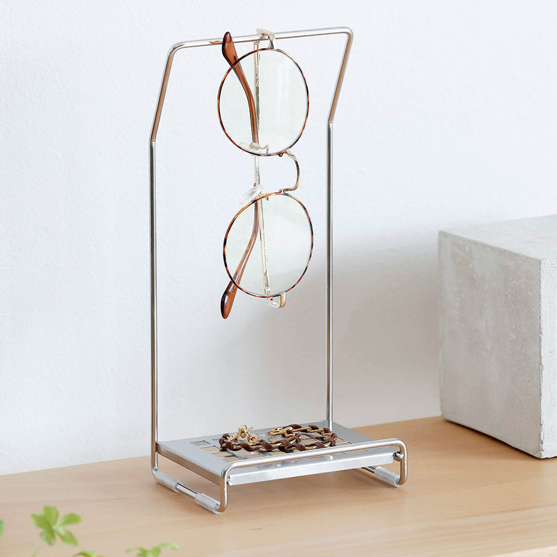 セーブインダストリー　　ステンレスコンタクト&メガネラック