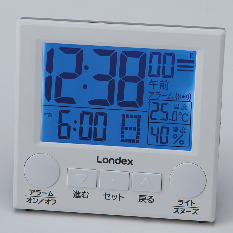 大きい画面の電波置時計 ラクミエル