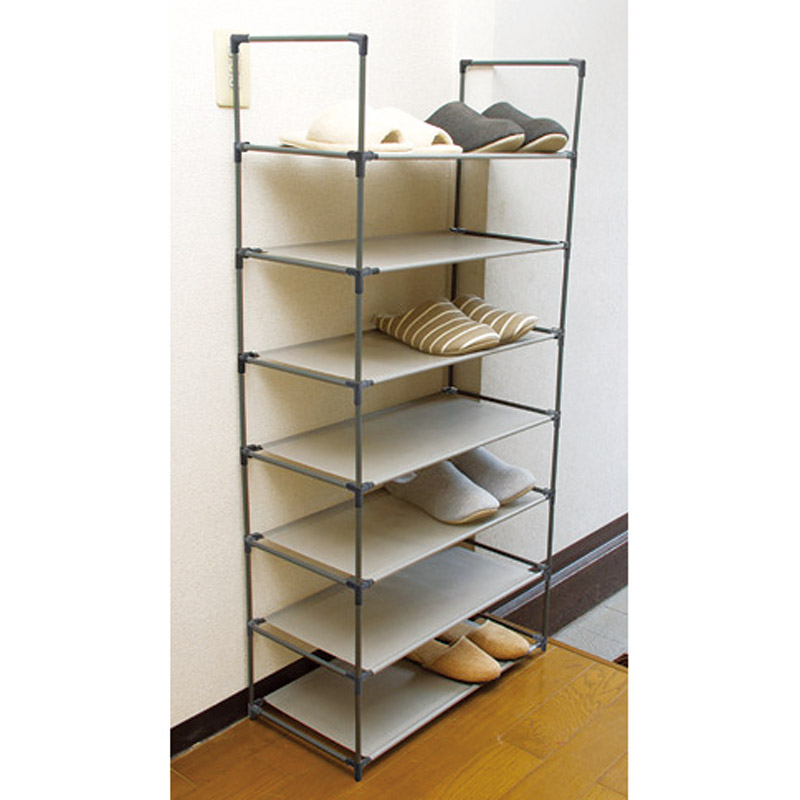 シューズ&タオルラック七段