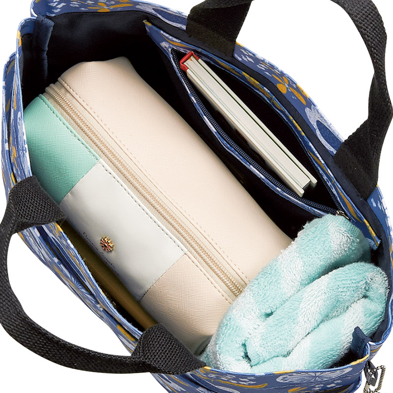 キッピス　　ミニトートバッグ(ブルー)