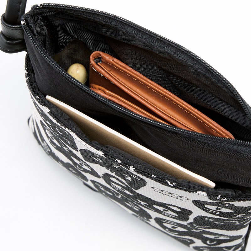 尾州織スマホポシェット(ブラック)