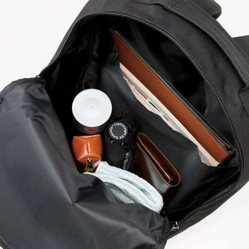 ビジネスリュック(PC対応)(ブラック)