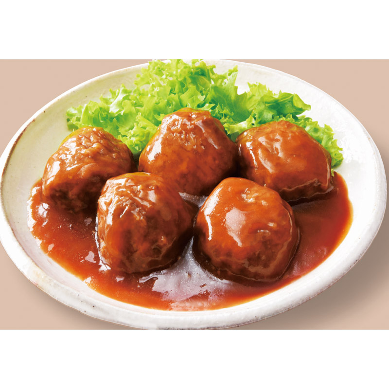 中華風肉団子の甘酢あんかけ