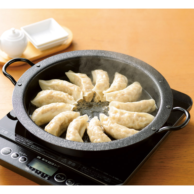 燕三　　IH対応焼肉･餃子鍋26cm