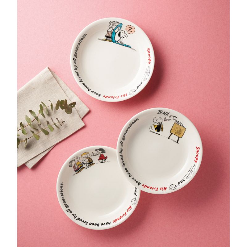 ピーナッツ　〈ピーナッツフレンズ〉　トリオパスタプレートセット