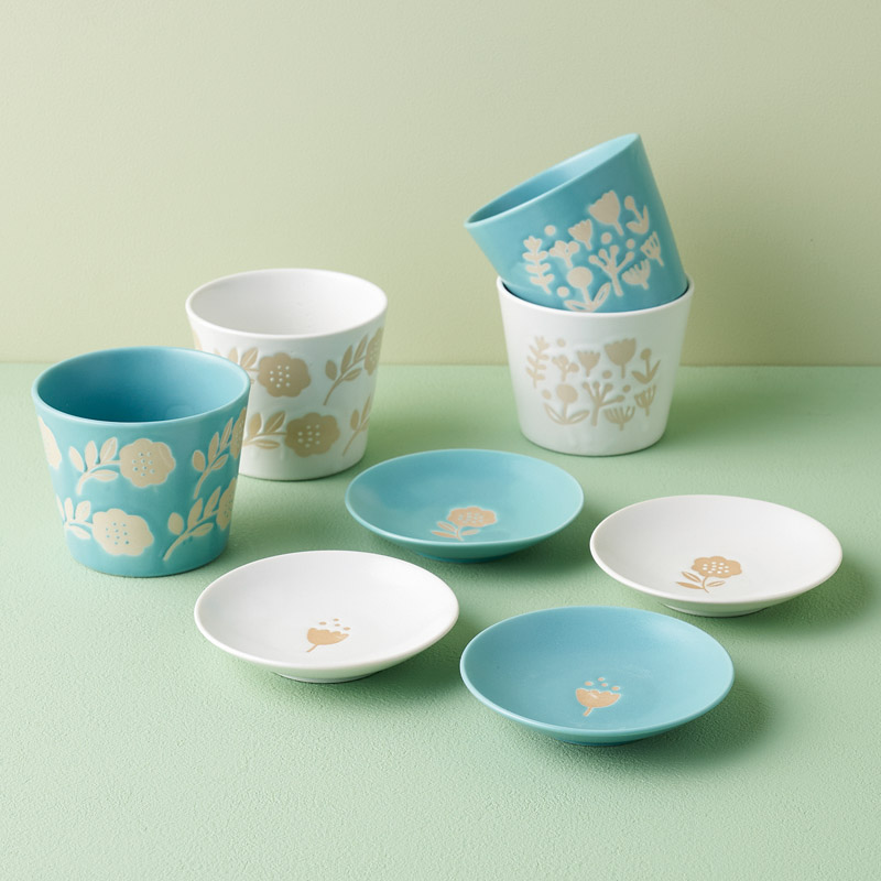 ミニラボ　　カメリアマルチカップ&小皿